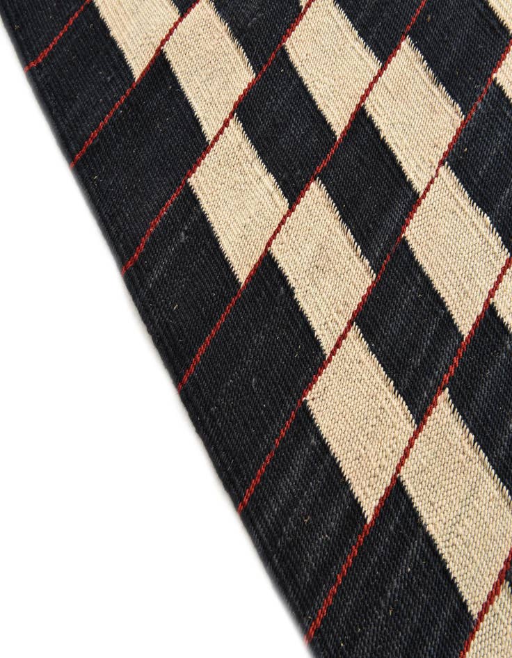 Detail image of  4' 11 x 6' 4  Hand Woven Kilim Modern Wool Rug