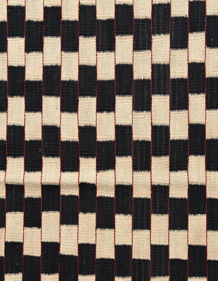 Detail image of  4' 11 x 6' 4  Hand Woven Kilim Modern Wool Rug