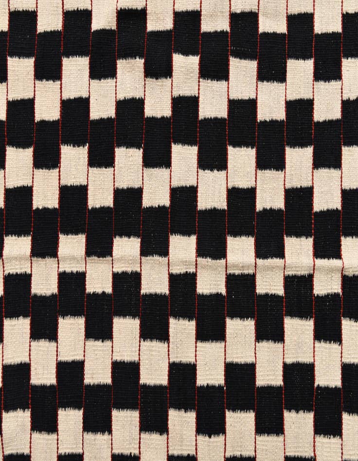 Detail image of  5' 8 x 7' 9  Hand Woven Kilim Modern Wool Rug