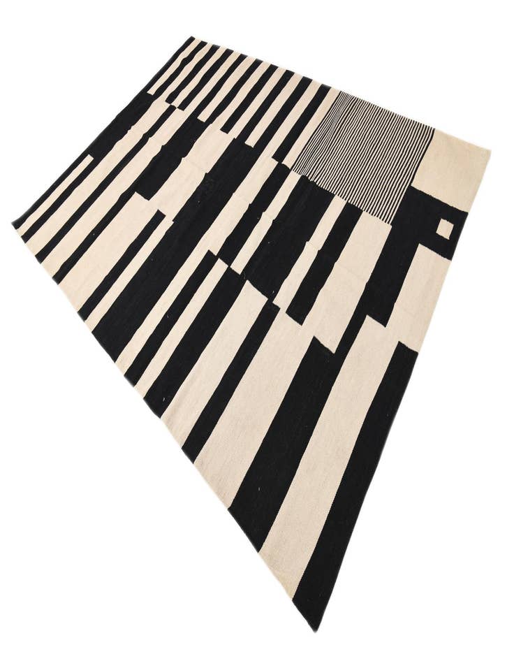 Detail image of  7' x 9' 10  Hand Woven Kilim Modern Wool Rug