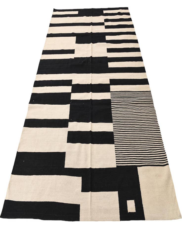 Detail image of  7' x 9' 10  Hand Woven Kilim Modern Wool Rug