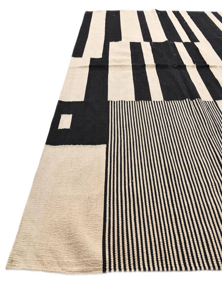 Detail image of  7' x 9' 10  Hand Woven Kilim Modern Wool Rug