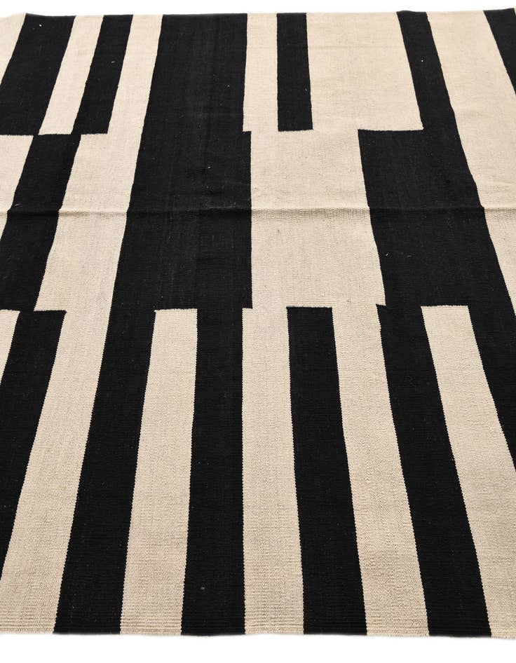 Detail image of  7' x 9' 10  Hand Woven Kilim Modern Wool Rug