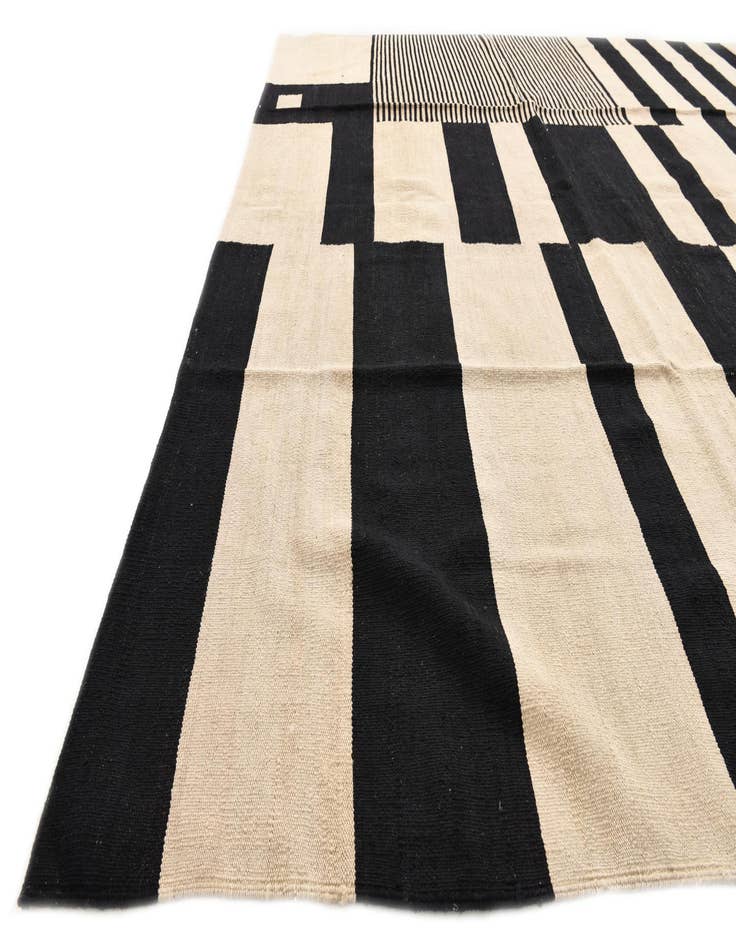 Detail image of  8' 2 x 11' 6  Hand Woven Kilim Modern Wool Rug