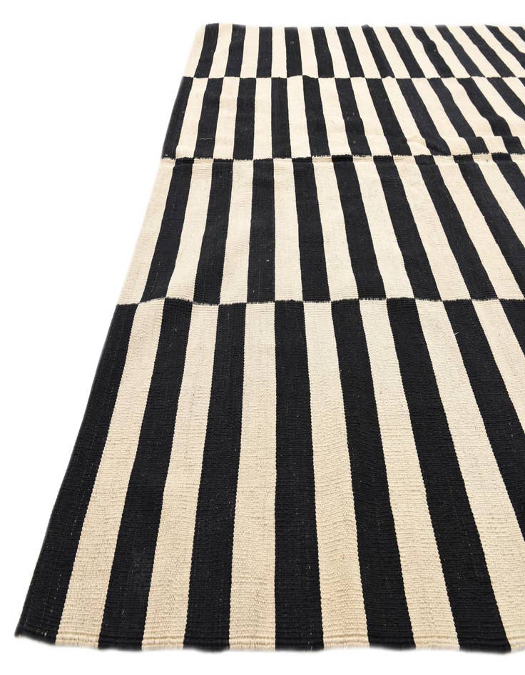 Detail image of  6' 8 x 9' 9  Hand Woven Kilim Modern Wool Rug