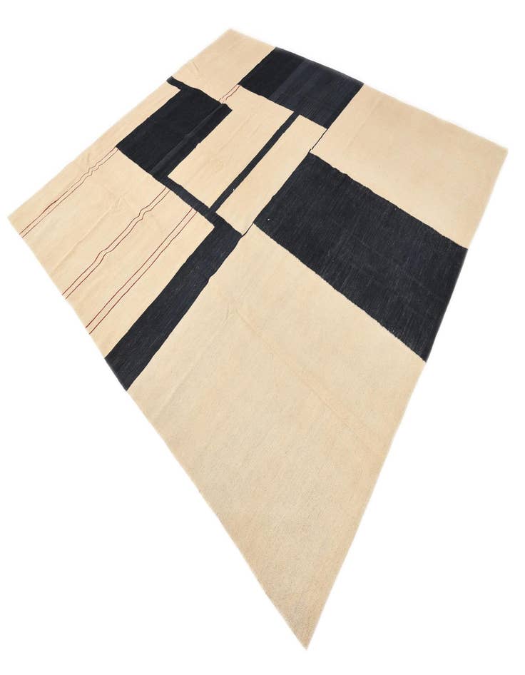 Detail image of  8' 3 x 9' 6  Hand Woven Kilim Modern Wool Rug