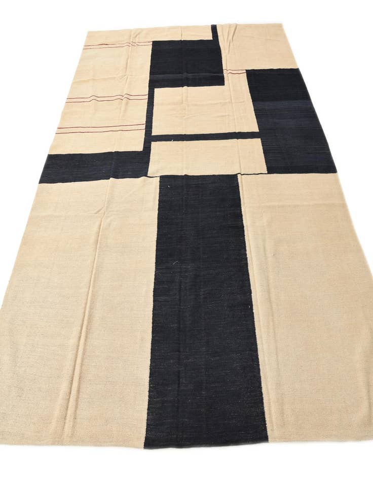 Detail image of  8' 3 x 9' 6  Hand Woven Kilim Modern Wool Rug