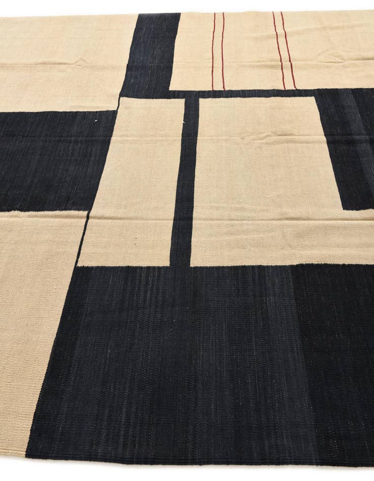 Detail image of  8' 3 x 9' 6  Hand Woven Kilim Modern Wool Rug