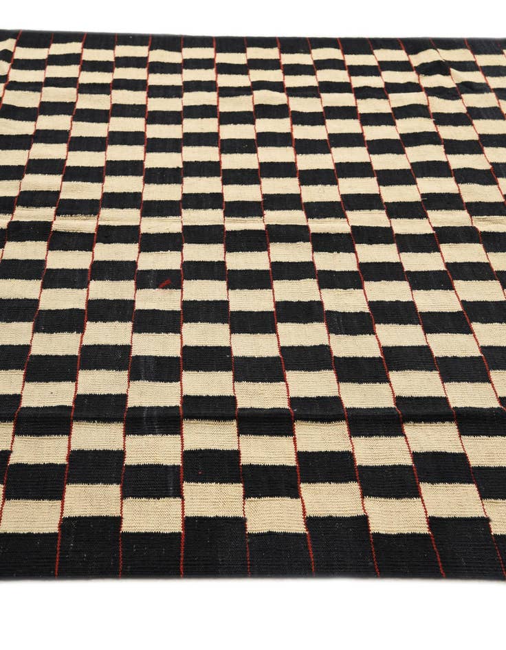 Detail image of  5' 8 x 7' 6  Hand Woven Kilim Modern Wool Rug