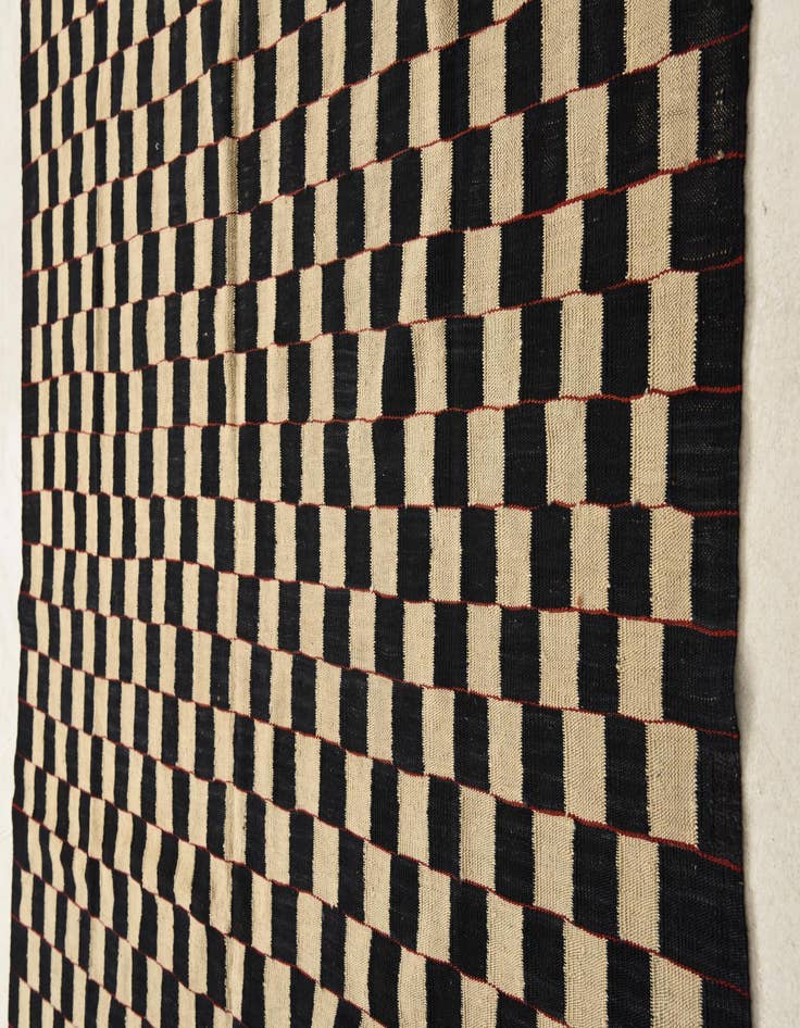 Detail image of  6' 10 x 9' 5  Hand Woven Kilim Modern Wool Rug