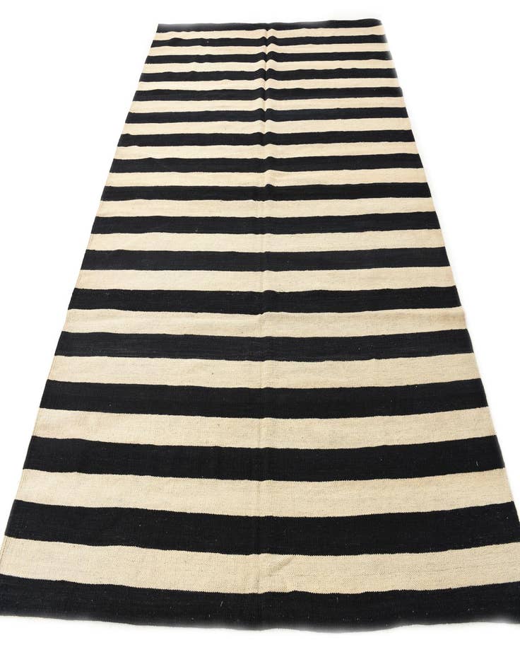 Detail image of  6' 9 x 9' 3  Hand Woven Kilim Modern Wool Rug