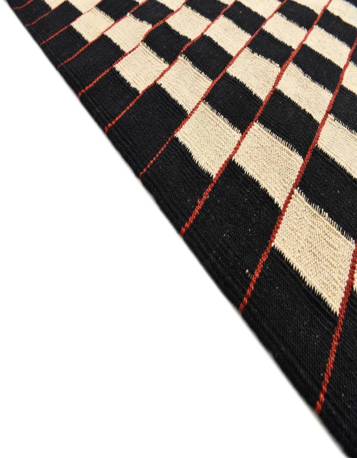 Detail image of  6' 9 x 9' 6  Hand Woven Kilim Modern Wool Rug