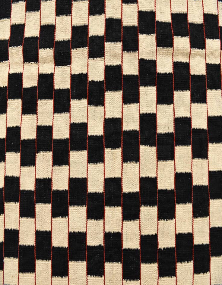 Detail image of  6' 9 x 9' 6  Hand Woven Kilim Modern Wool Rug