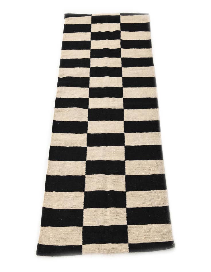 Detail image of  2' 6 x 3' 11  Hand Woven Kilim Modern Wool Rug