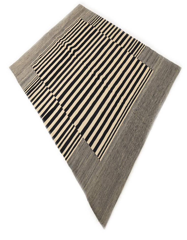 Detail image of  5' 7 x 7' 8  Hand Woven Kilim Modern Wool Rug