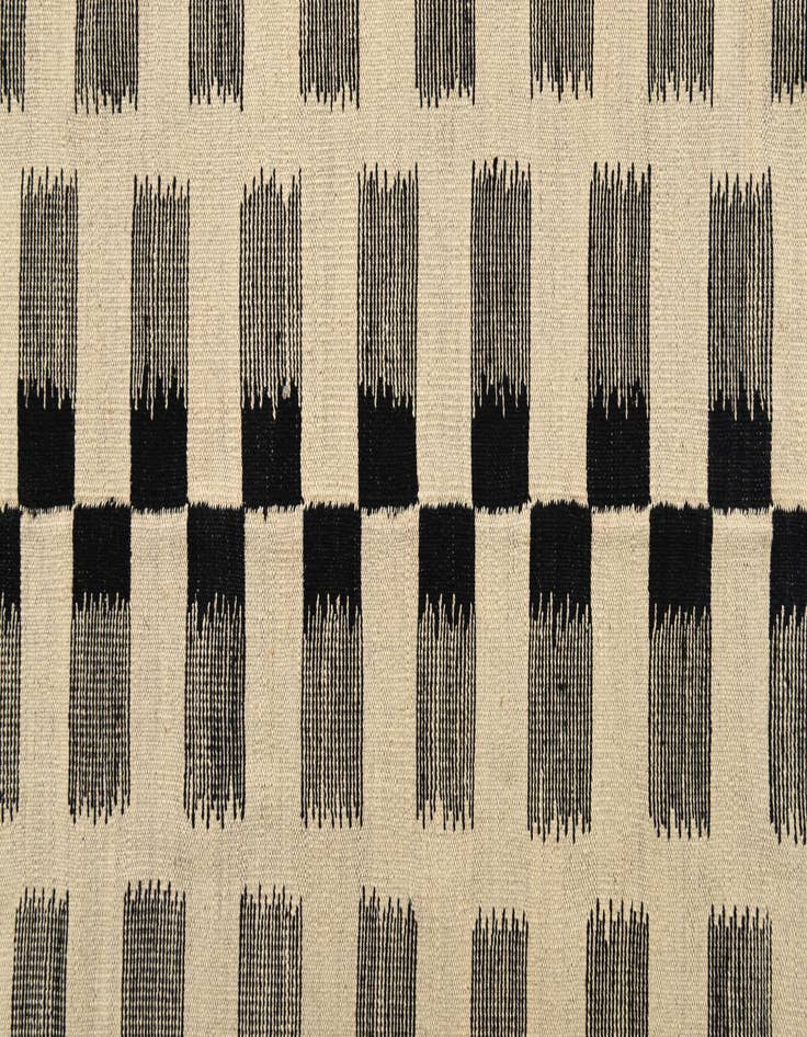 Detail image of  5' 8 x 7' 8  Hand Woven Kilim Modern Wool Rug