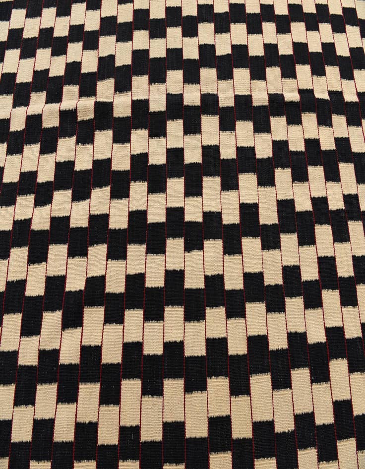 Detail image of  5' 8 x 7' 6  Hand Woven Kilim Modern Wool Rug