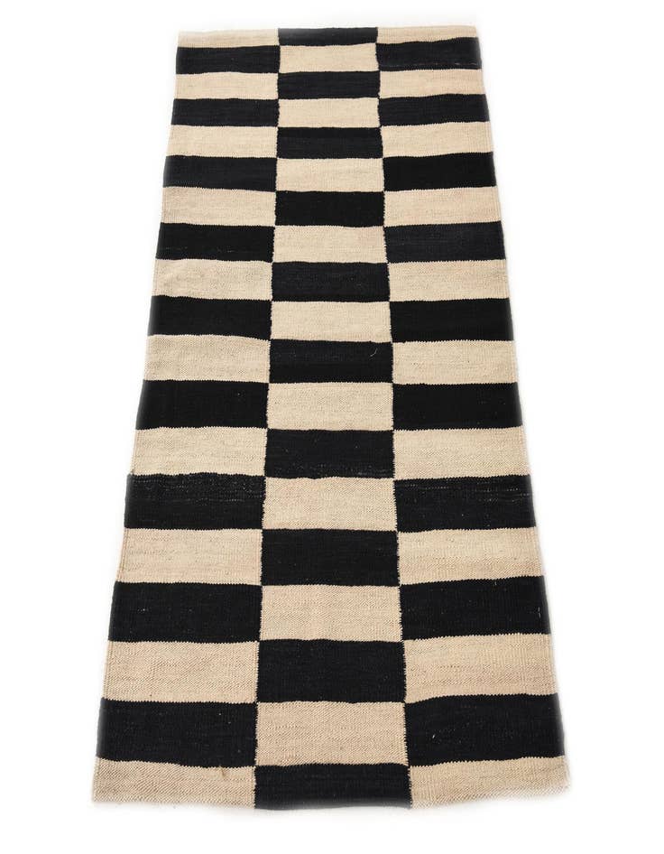 Detail image of  2' 8 x 3' 10  Hand Woven Kilim Modern Wool Rug