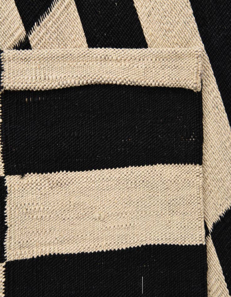 Detail image of  2' 9 x 3' 9  Hand Woven Kilim Modern Wool Rug