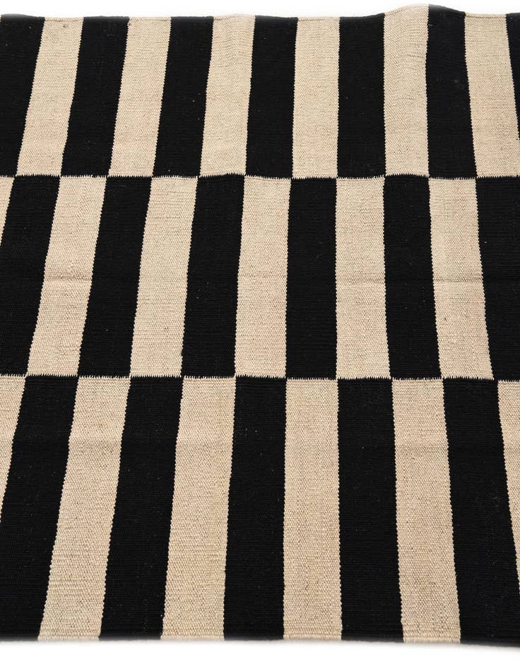 Detail image of  3' 4 x 4' 10  Hand Woven Kilim Modern Wool Rug