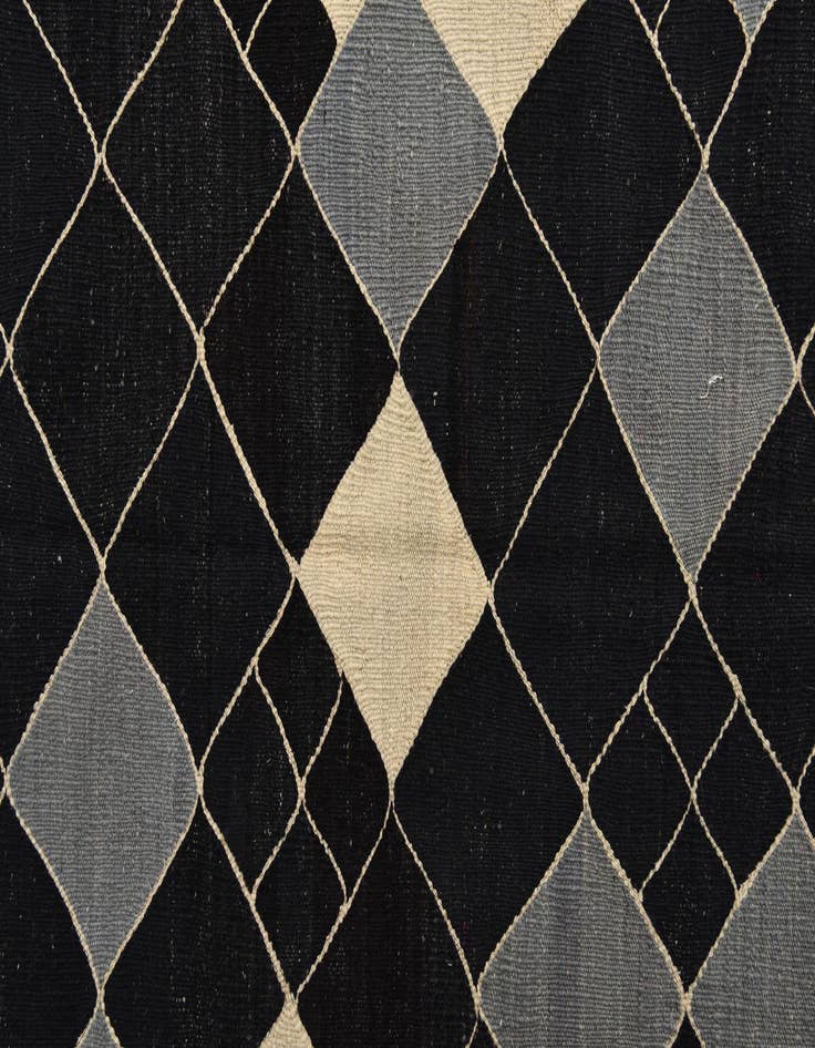 Detail image of  7' 2 x 9' 5  Hand Woven Kilim Modern Wool Rug