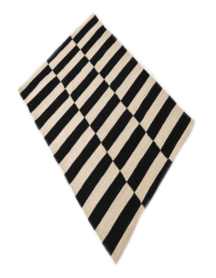 Detail image of  2' 8 x 3' 10  Hand Woven Kilim Modern Wool Rug