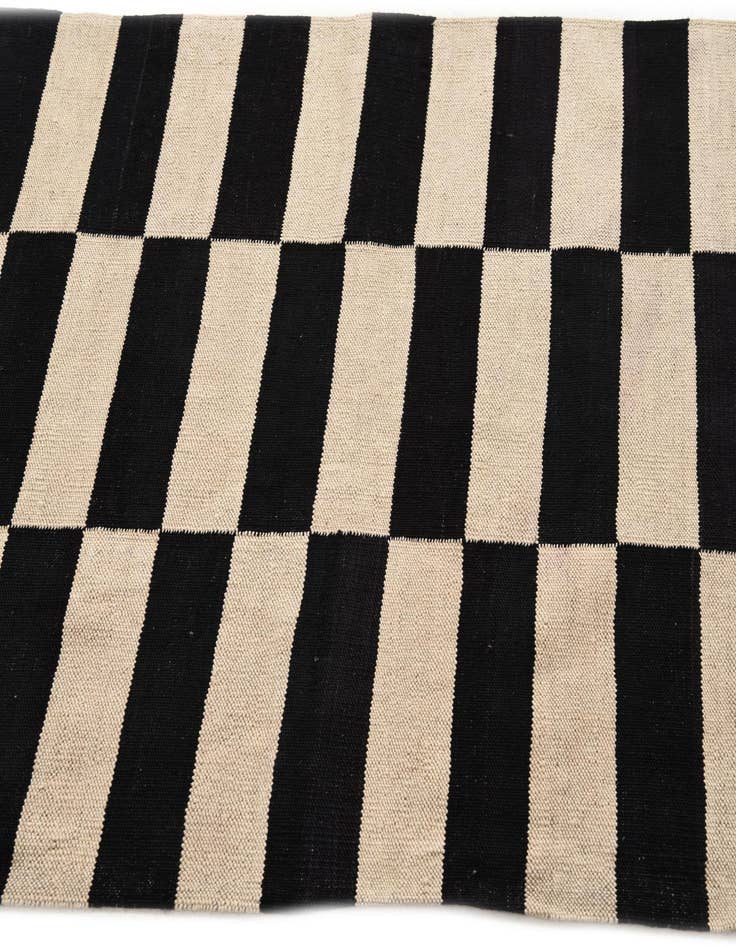 Detail image of  3' 4 x 4' 10  Hand Woven Kilim Modern Wool Rug