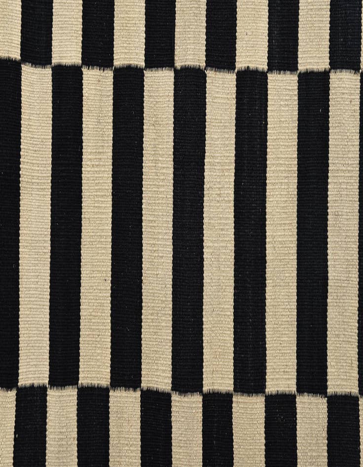 Detail image of  3' 4 x 4' 9  Hand Woven Kilim Modern Wool Rug