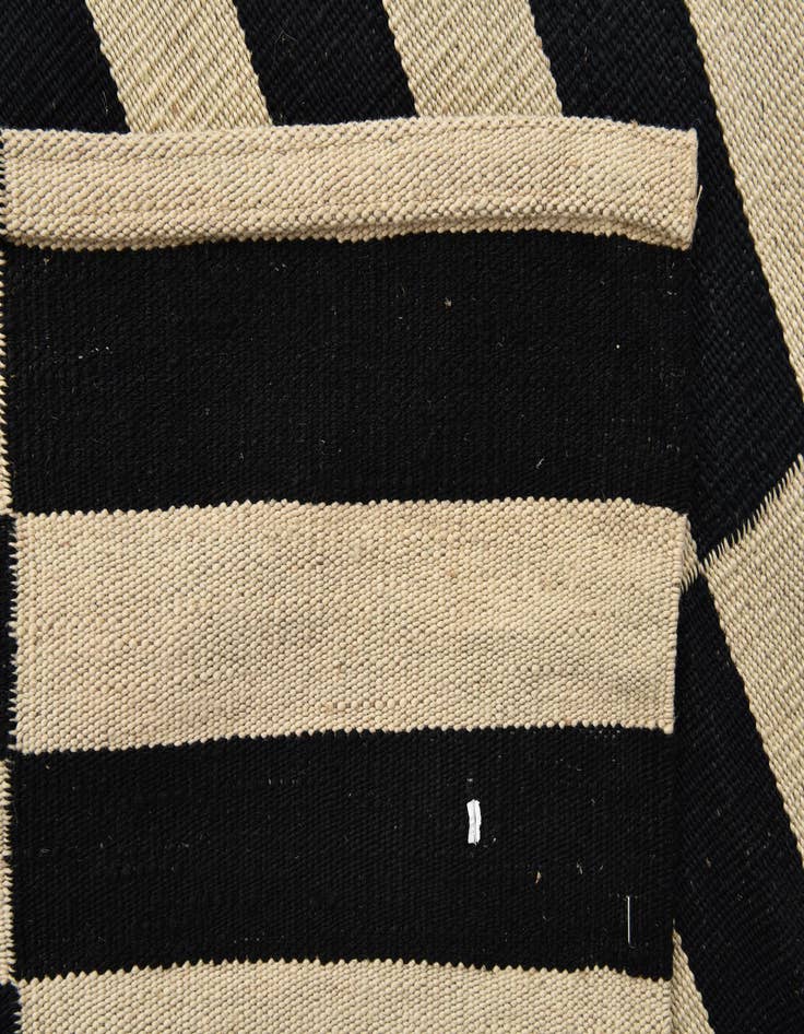 Detail image of  3' 4 x 4' 9  Hand Woven Kilim Modern Wool Rug