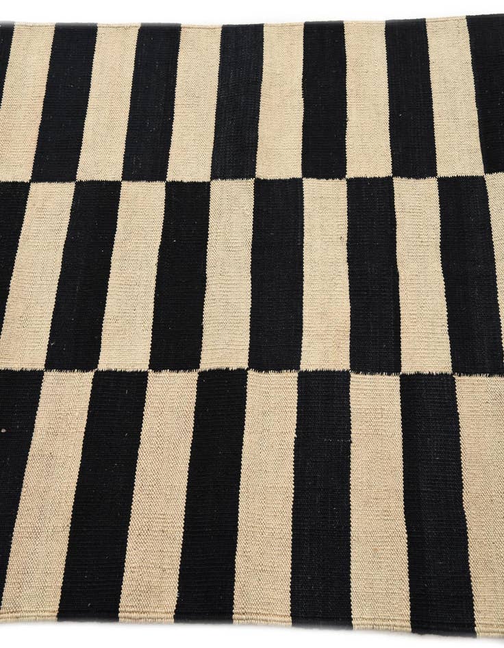 Detail image of  3' 4 x 4' 10  Hand Woven Kilim Modern Wool Rug