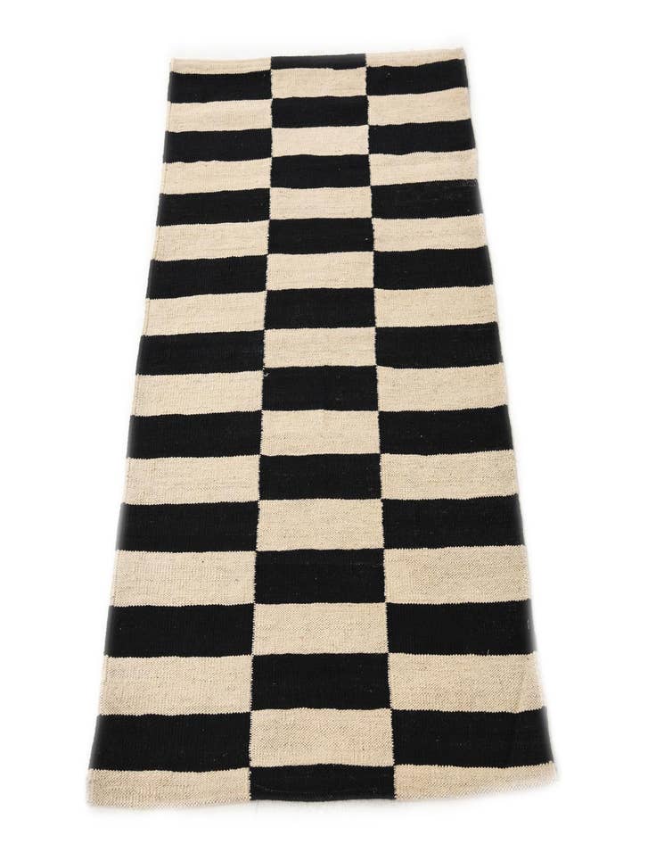 Detail image of  2' 8 x 3' 10  Hand Woven Kilim Modern Wool Rug