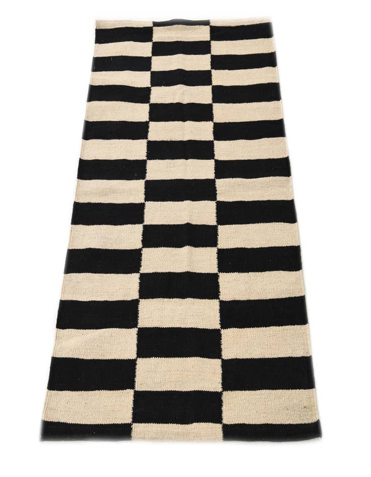 Detail image of  2' 9 x 3' 10  Hand Woven Kilim Modern Wool Rug