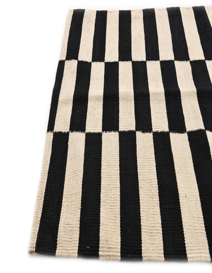 Detail image of  2' 8 x 3' 9  Hand Woven Kilim Modern Wool Rug