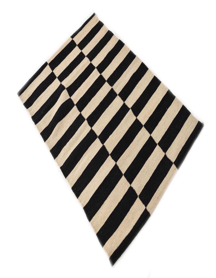 Detail image of  2' 7 x 3' 9  Hand Woven Kilim Modern Wool Rug