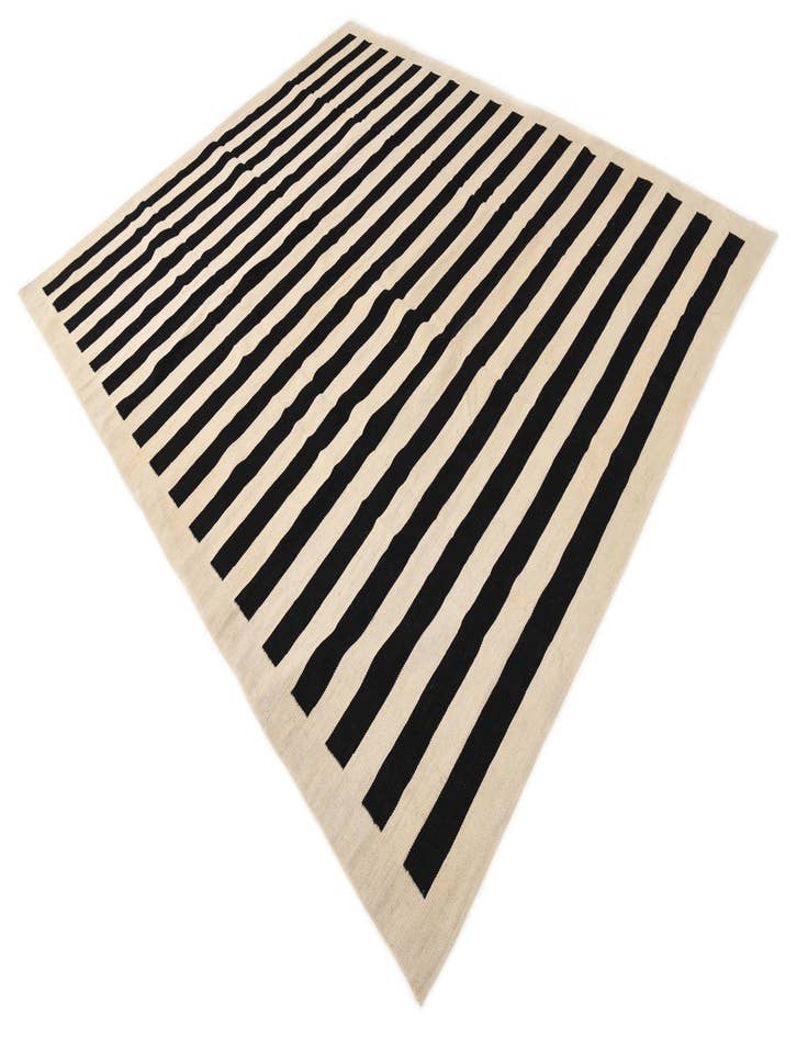 Detail image of  8' 3 x 9' 9  Hand Woven Kilim Modern Wool Rug