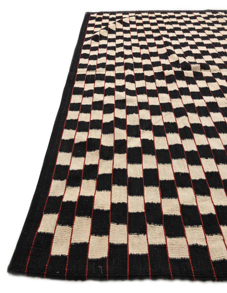 Detail image of  6' 8 x 9' 7  Hand Woven Kilim Modern Wool Rug