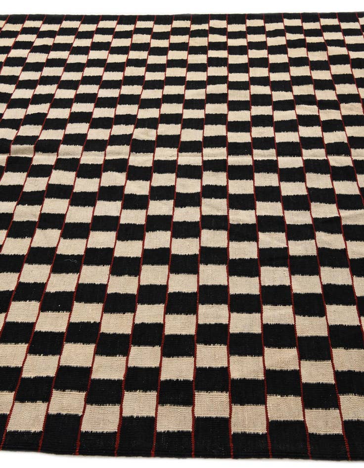 Detail image of  6' 8 x 9' 7  Hand Woven Kilim Modern Wool Rug