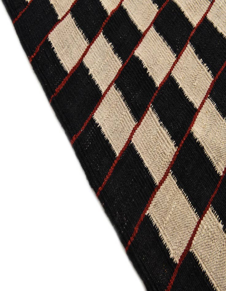 Detail image of  6' 8 x 9' 7  Hand Woven Kilim Modern Wool Rug