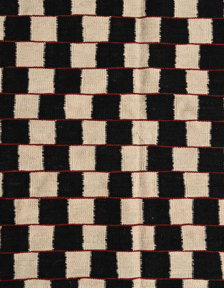 Detail image of  6' 8 x 9' 7  Hand Woven Kilim Modern Wool Rug