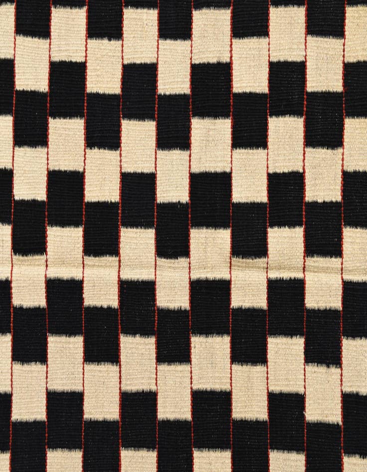 Detail image of  4' 9 x 6' 5  Hand Woven Kilim Modern Wool Rug