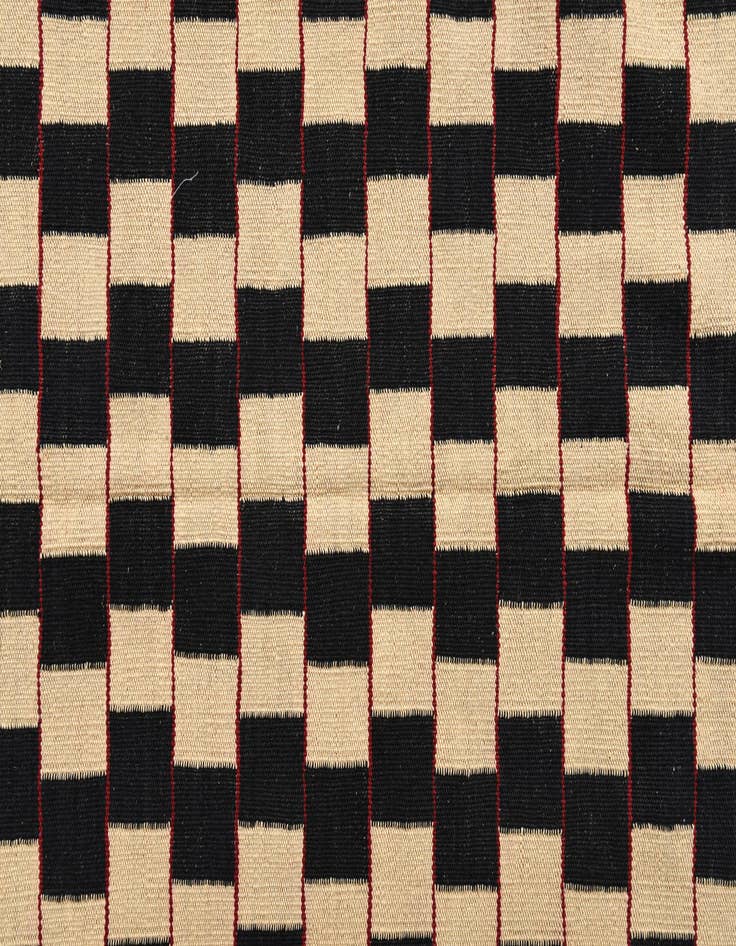Detail image of  5' x 6' 5  Hand Woven Kilim Modern Wool Rug
