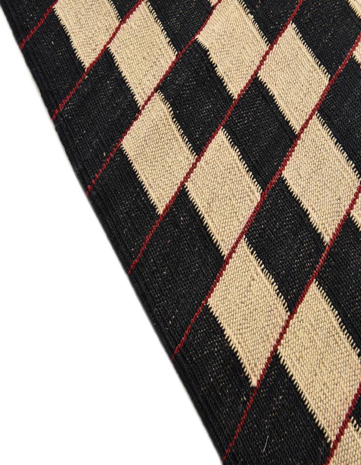 Detail image of  5' x 6' 3  Hand Woven Kilim Modern Wool Rug