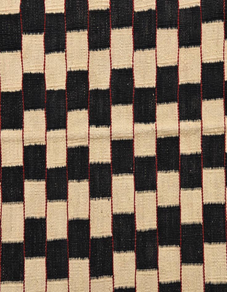 Detail image of  5' x 6' 3  Hand Woven Kilim Modern Wool Rug