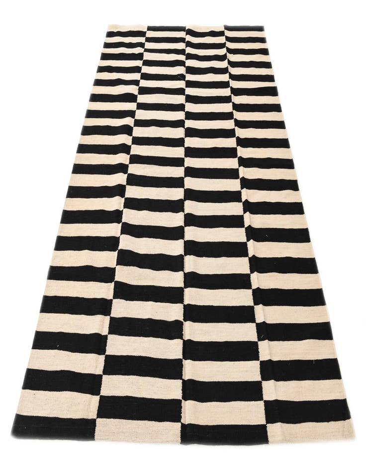 Detail image of  5' 8 x 8'  Hand Woven Kilim Modern Wool Rug