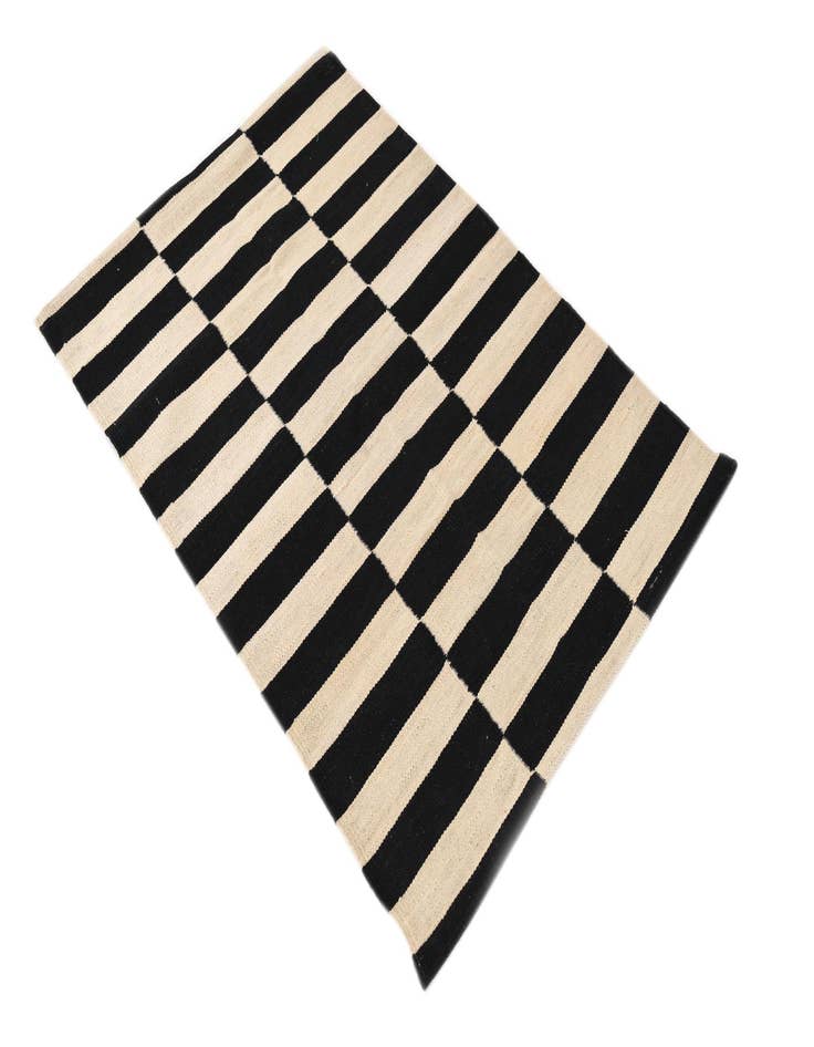 Detail image of  2' 6 x 3' 10  Hand Woven Kilim Modern Wool Rug