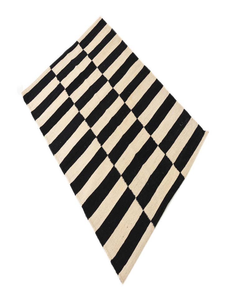 Detail image of  2' 8 x 3' 10  Hand Woven Kilim Modern Wool Rug