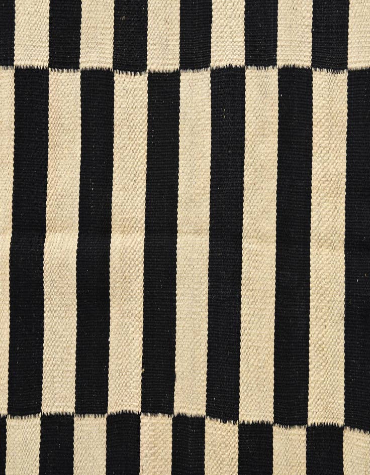 Detail image of  3' 4 x 4' 9  Hand Woven Kilim Modern Wool Rug