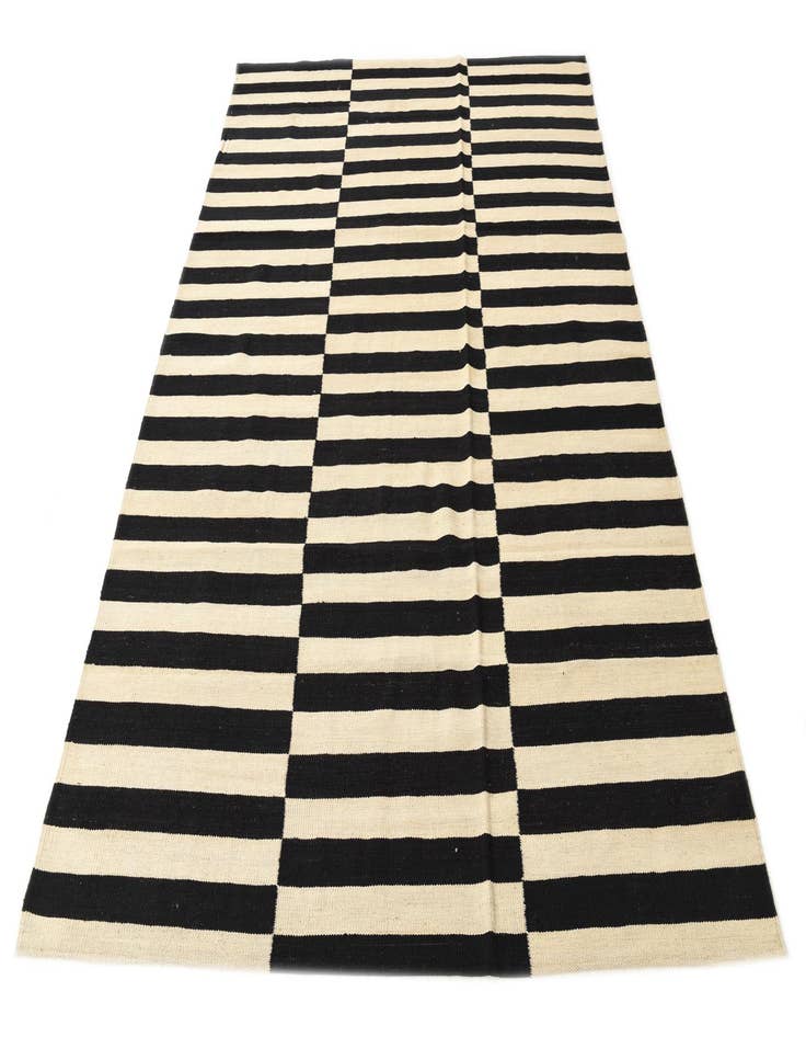 Detail image of  5' 8 x 7' 10  Hand Woven Kilim Modern Wool Rug