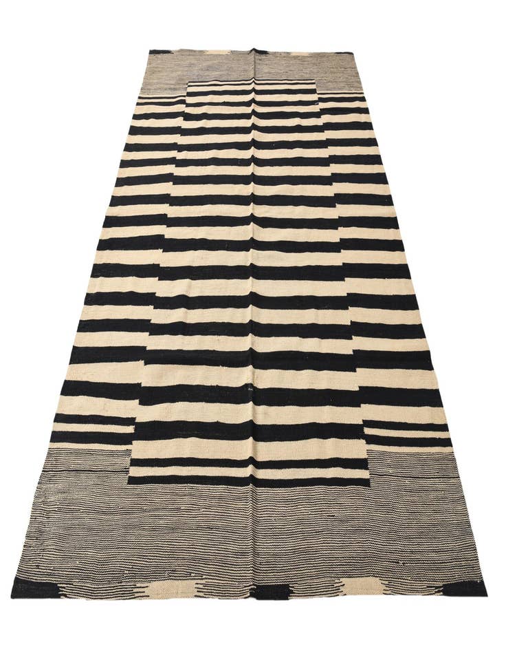 Detail image of  5' 6 x 7' 8  Hand Woven Kilim Modern Wool Rug