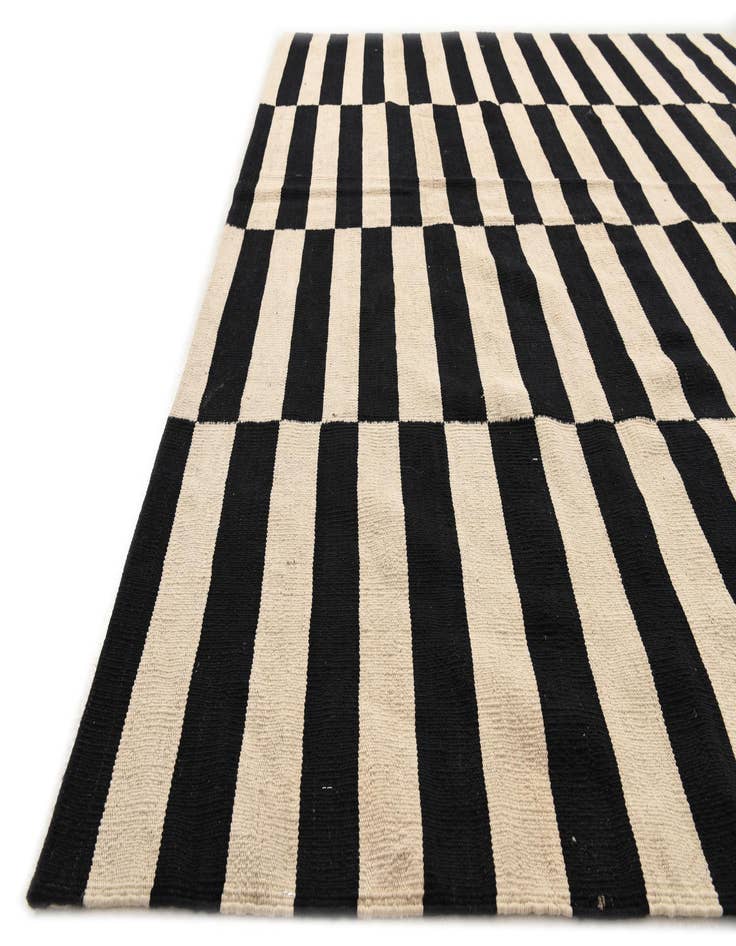 Detail image of  6' 8 x 9' 9  Hand Woven Kilim Modern Wool Rug